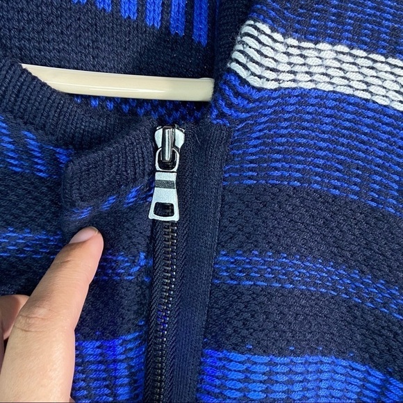 Loft Striped Assymetrical Zip Up Jacket M - Picture 5 of 5